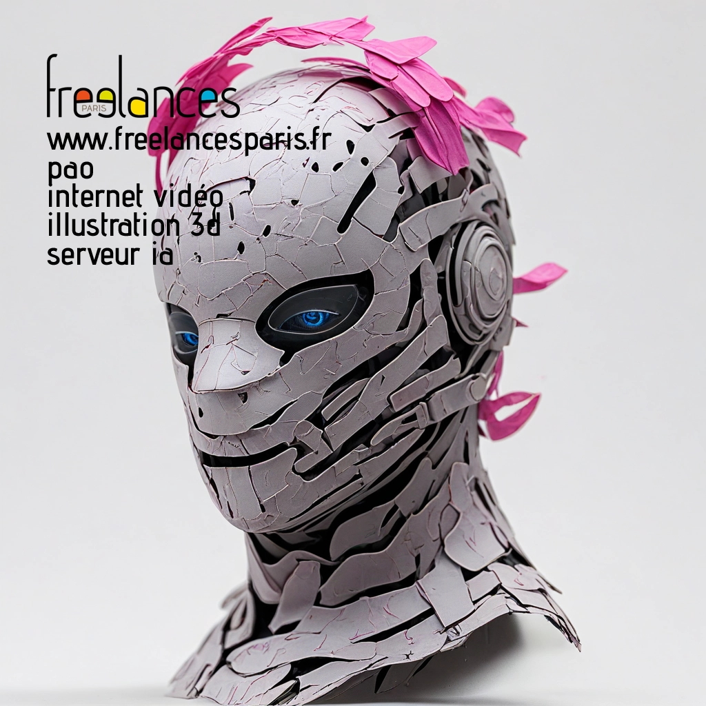 Pao mise en page internet vidéo illustration 3d serveur image IA générative AI freelance paris studio de création magazines BZVA51A0